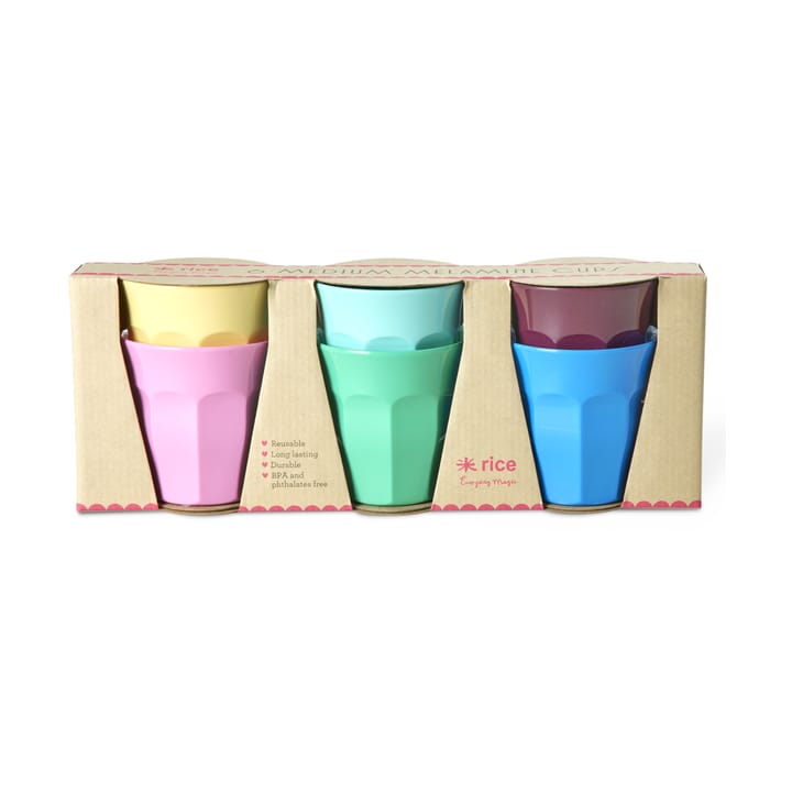 Rice melaminkop medium 6-pak - Show your true colors - RICE