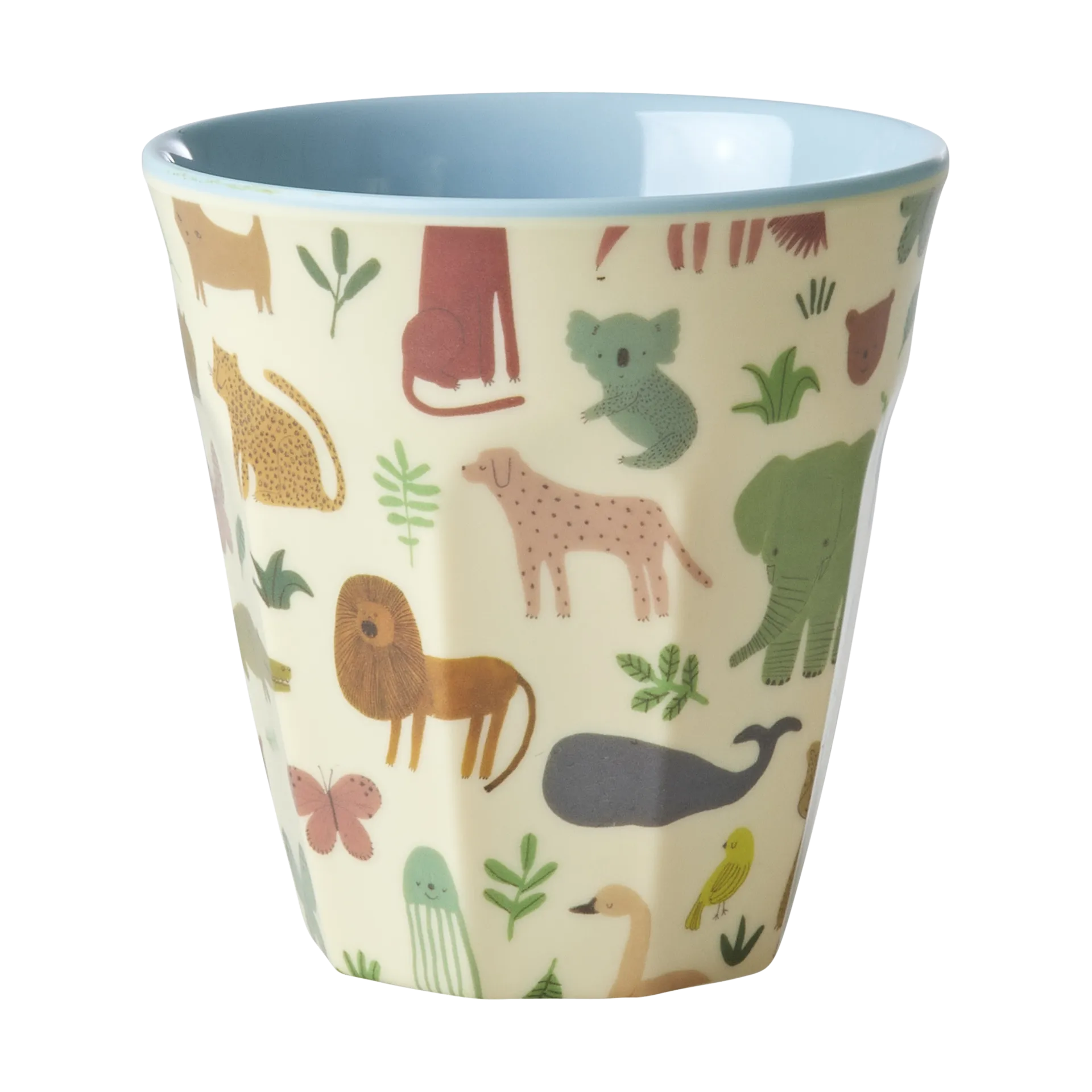 Rice melaminkop medium, Sweet Jungle Print-Soft blue RICE