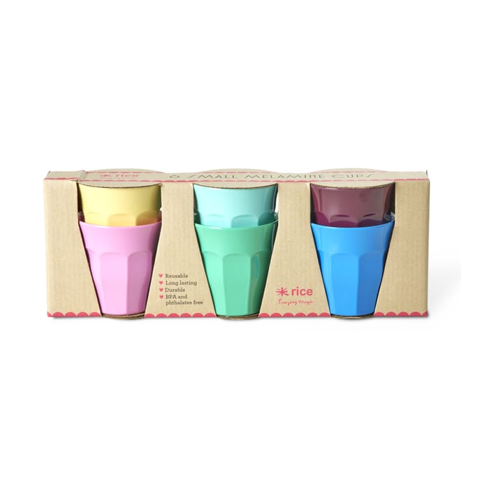 Rice melaminkop small 6-pak - Show your true colors - RICE