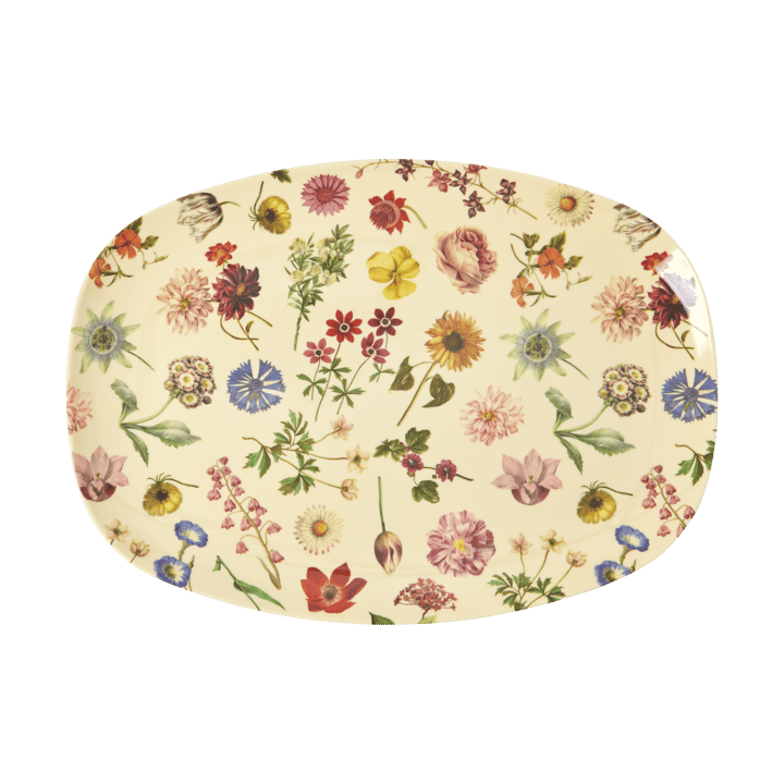 Rice melamintallerken 22 x 30 cm, Floras Dream RICE
