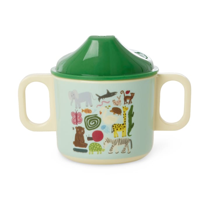 Rice wildlife børnekop med to håndtag 25 cl - Mint - RICE
