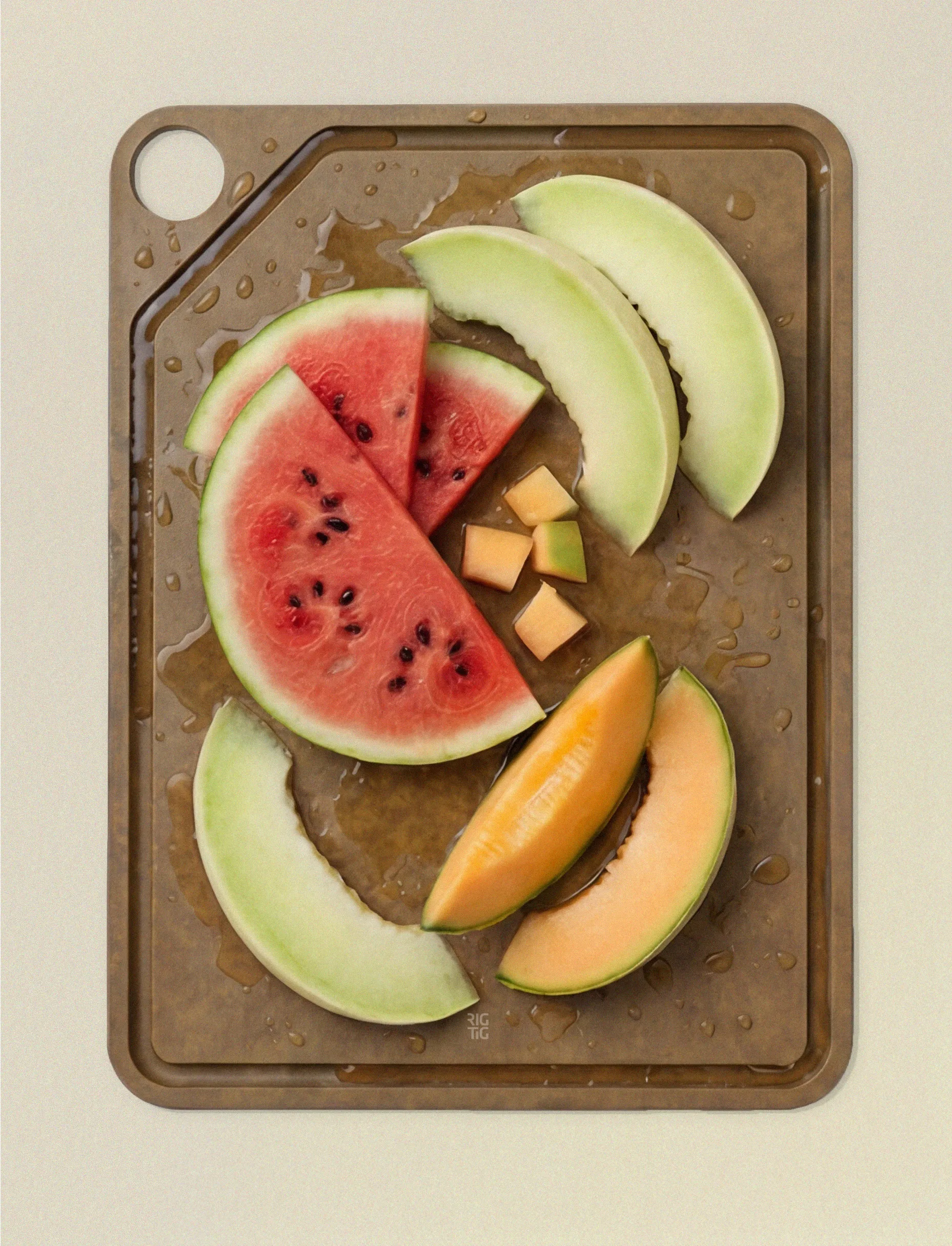 CUT-IT skærebræt, Brown, 29,8x39,8 cm RIG-TIG