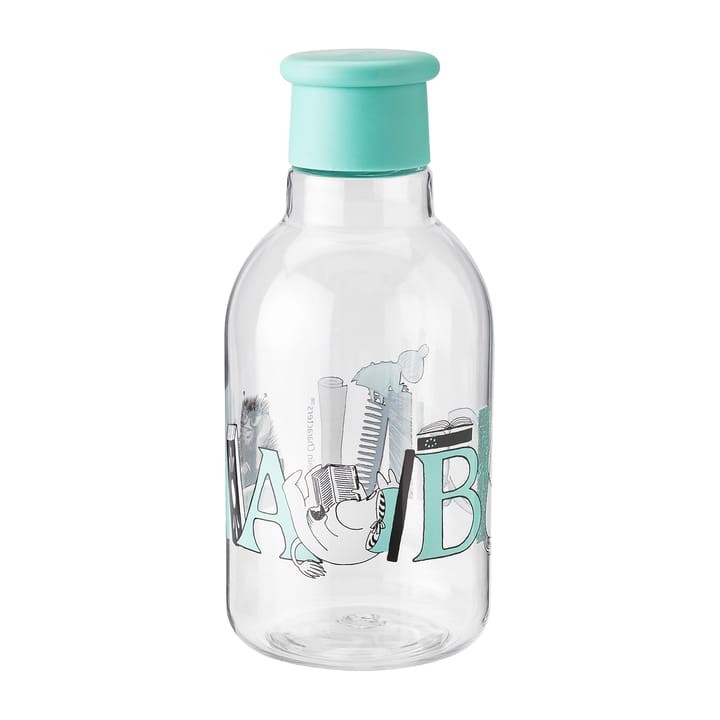 DRINK-IT Moomin ABC vandflaske 0,5 L, Turqouise RIG-TIG