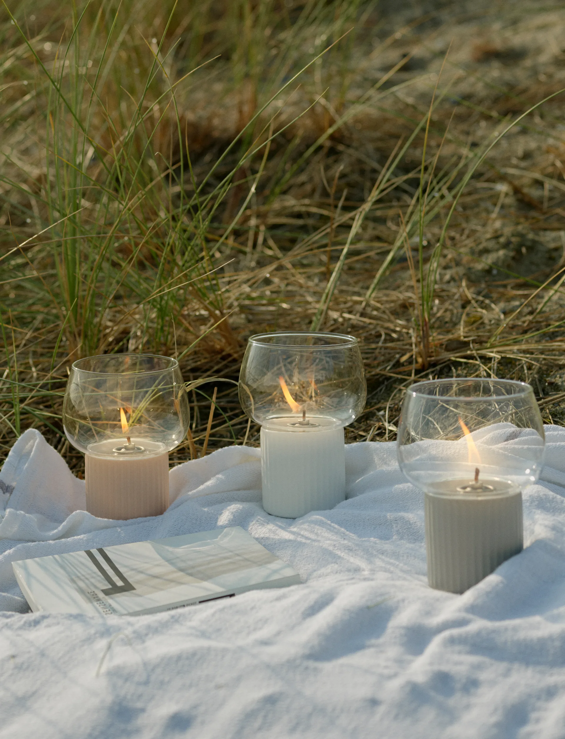 HYGGE hurricane olielampe 16 cm, White RIG-TIG