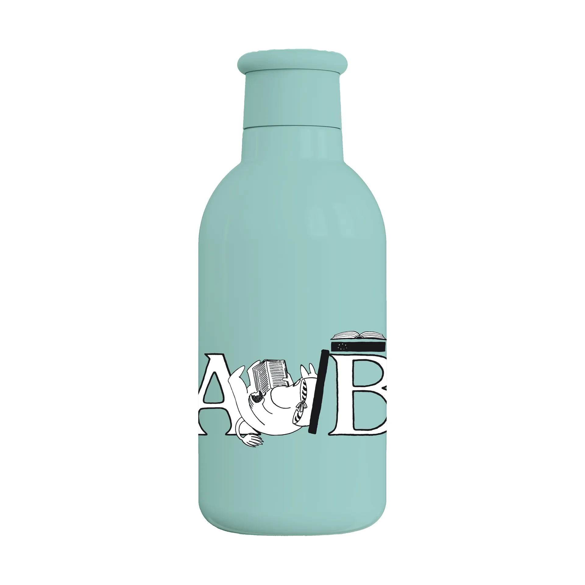Mumitrolden ABC termoflaske 0,5 L, Moomin turqouise RIG-TIG