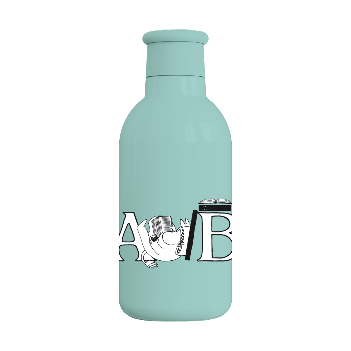 RIG-TIG Mumitrolden ABC termoflaske 0,5 L Moomin turqouise