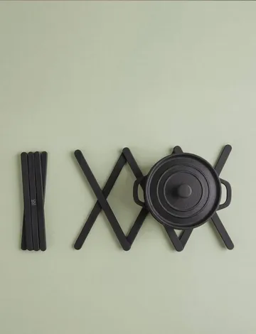 TRIX grydelapper - Black, 20,7 cm - RIG-TIG