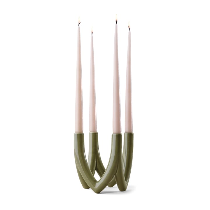Chandelier lysestage no. 56, Olive green Ro Collection