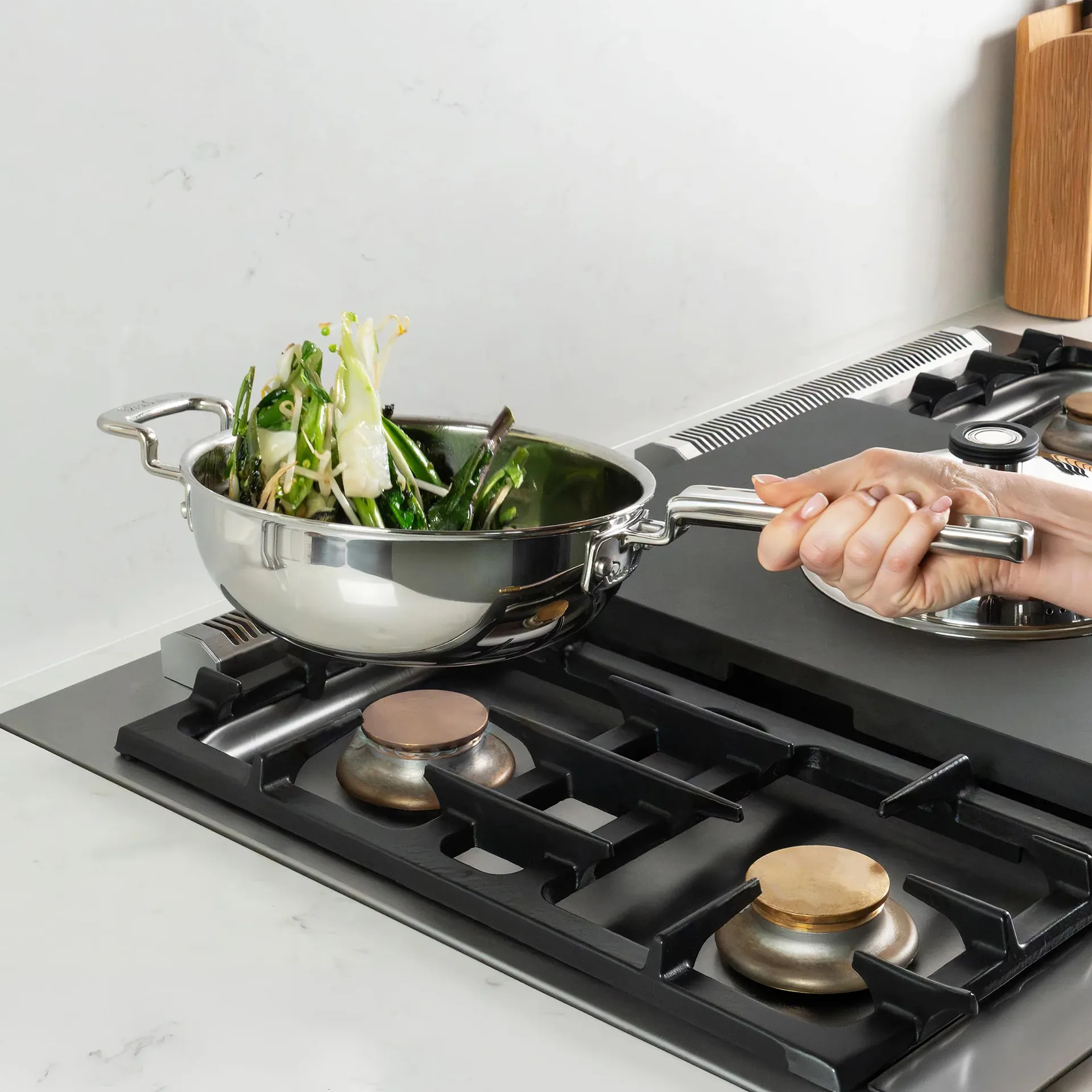 316 Series wokpande, Rustfrit stål, 22 cm Robert Welch