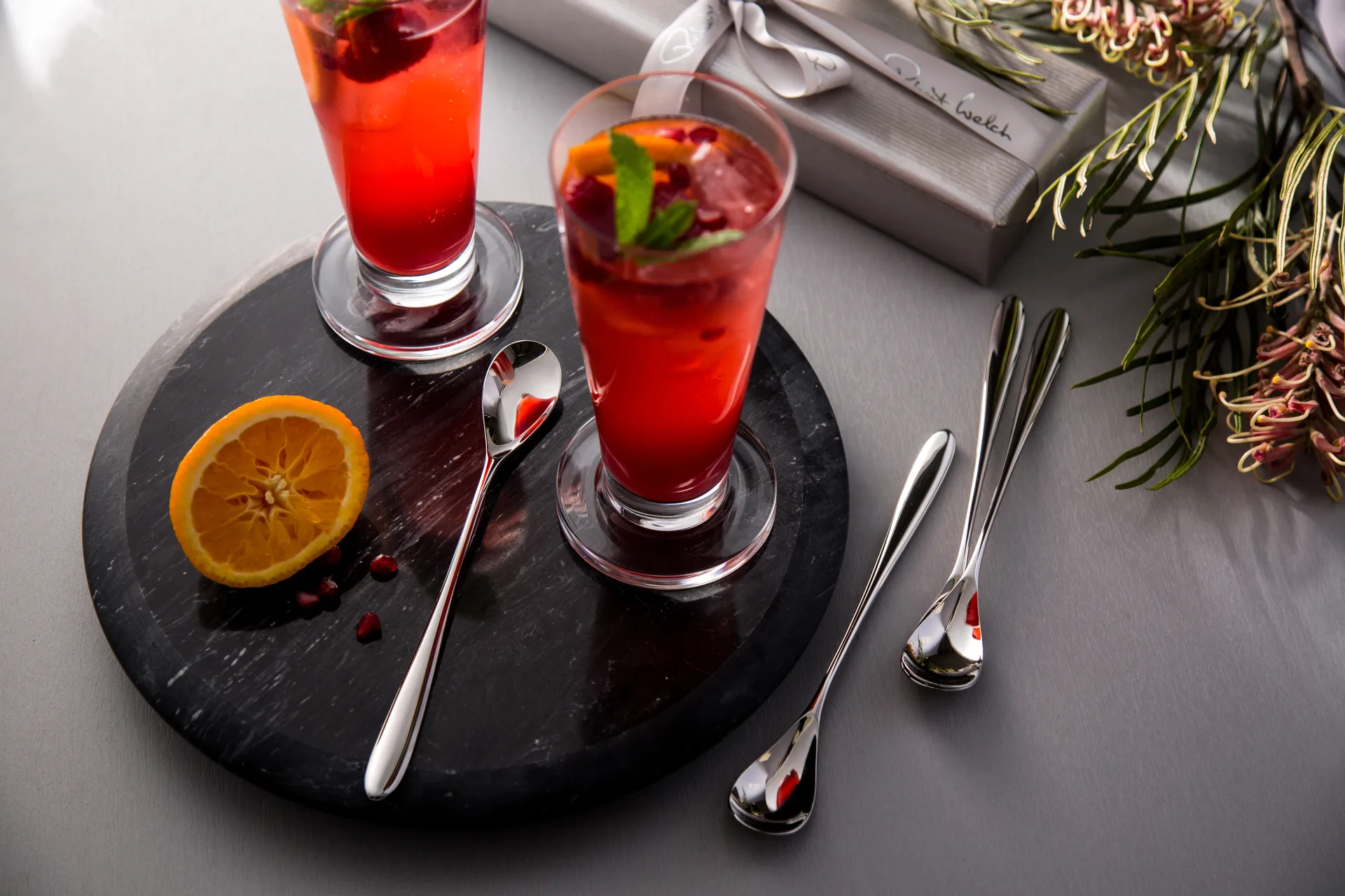 Bourton Bright latteske – 4 dele, Rustfrit stål Robert Welch