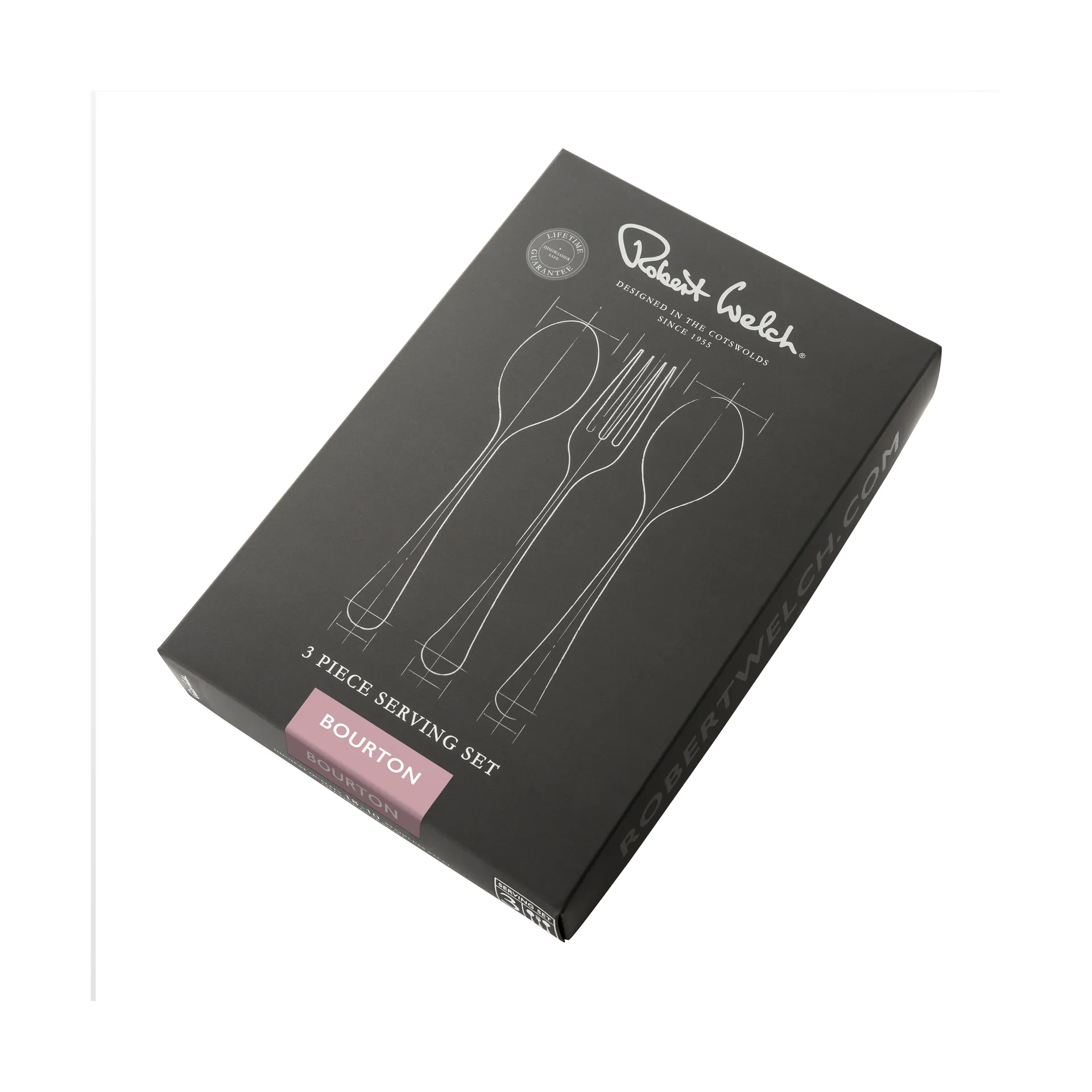 Bourton Bright serveringsbestik – 3 dele, Rustfrit stål Robert Welch