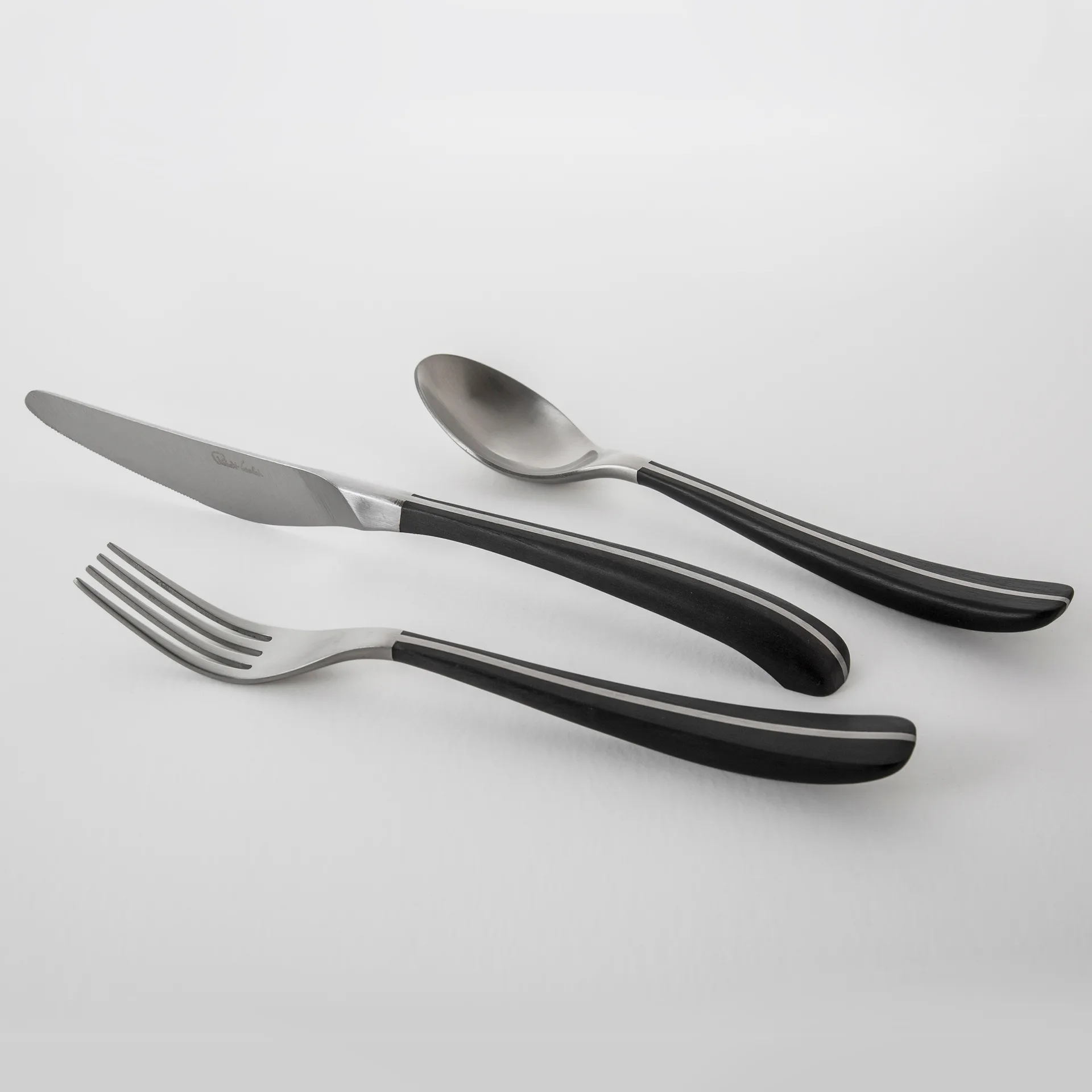 Contour bestik 24 dele, Sort Robert Welch