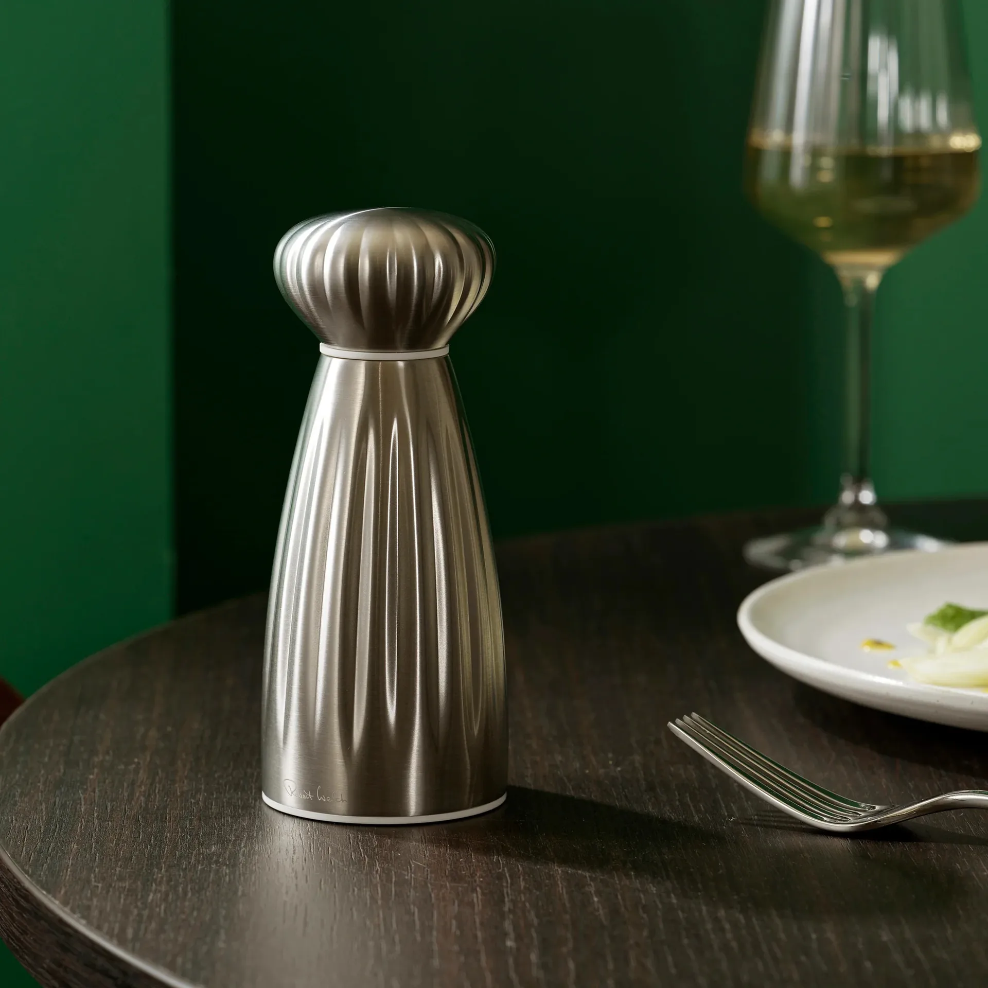 Palm Satin saltkværn, Small-rustfrit stål Robert Welch