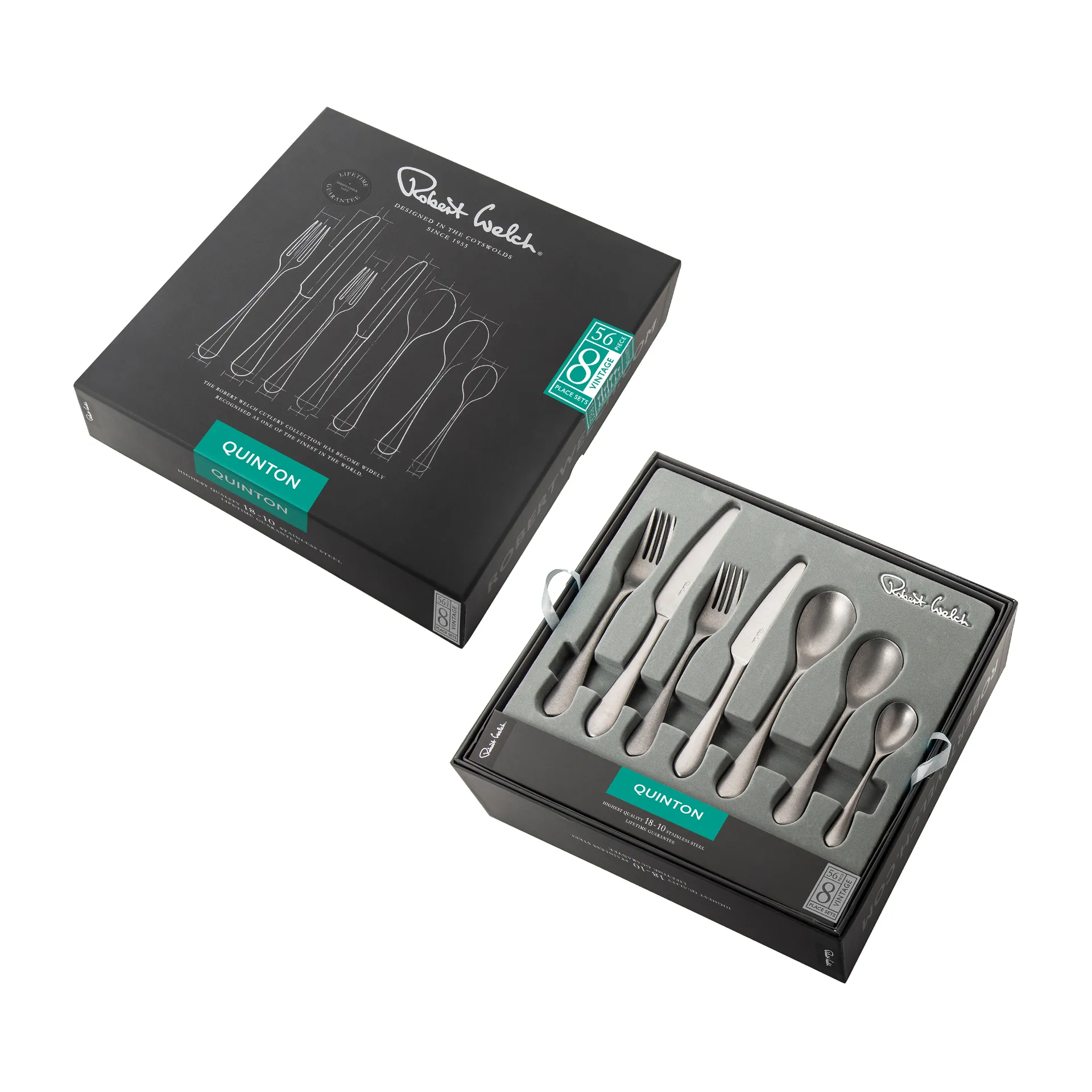 Quinton Vintage bestiksæt, 56 dele Robert Welch