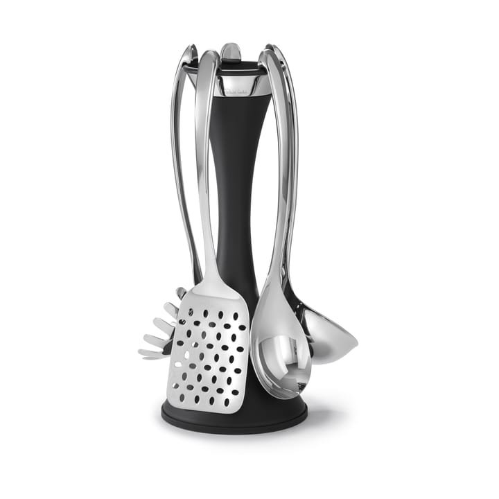 Robert Welch signature køkkenredskabsholder 6 dele - Sort - Robert Welch