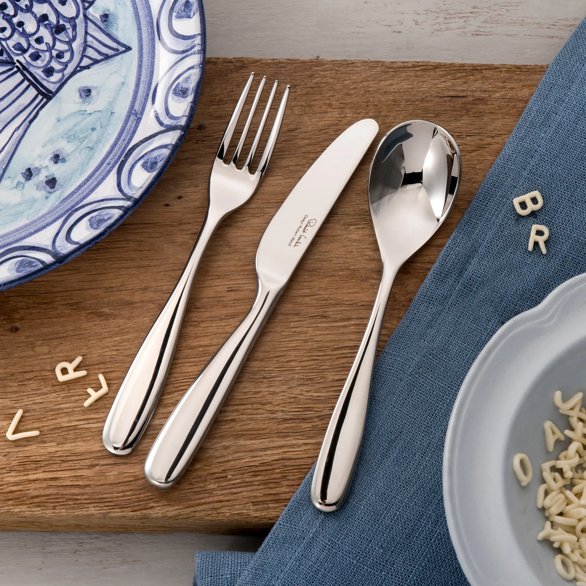 Stanton Bright børnebestik 3 dele, Rustfrit stål Robert Welch