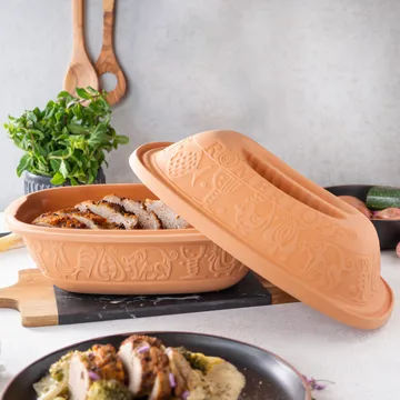 Lergryde classic terrakotta - 4 pers - Römertopf