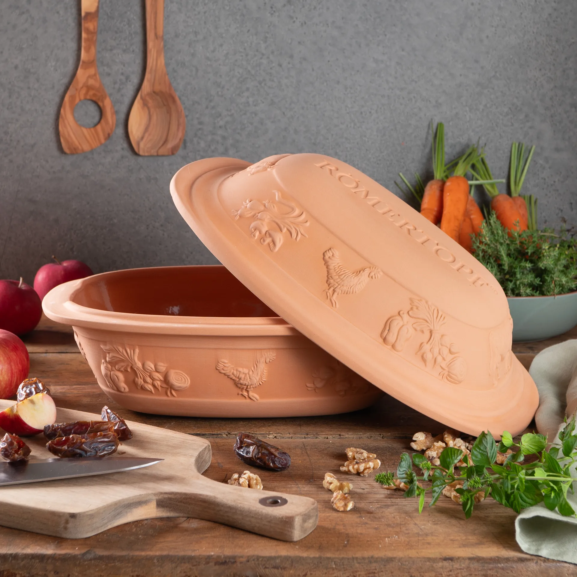 Lergryde rustico terrakotta, 4 pers Römertopf