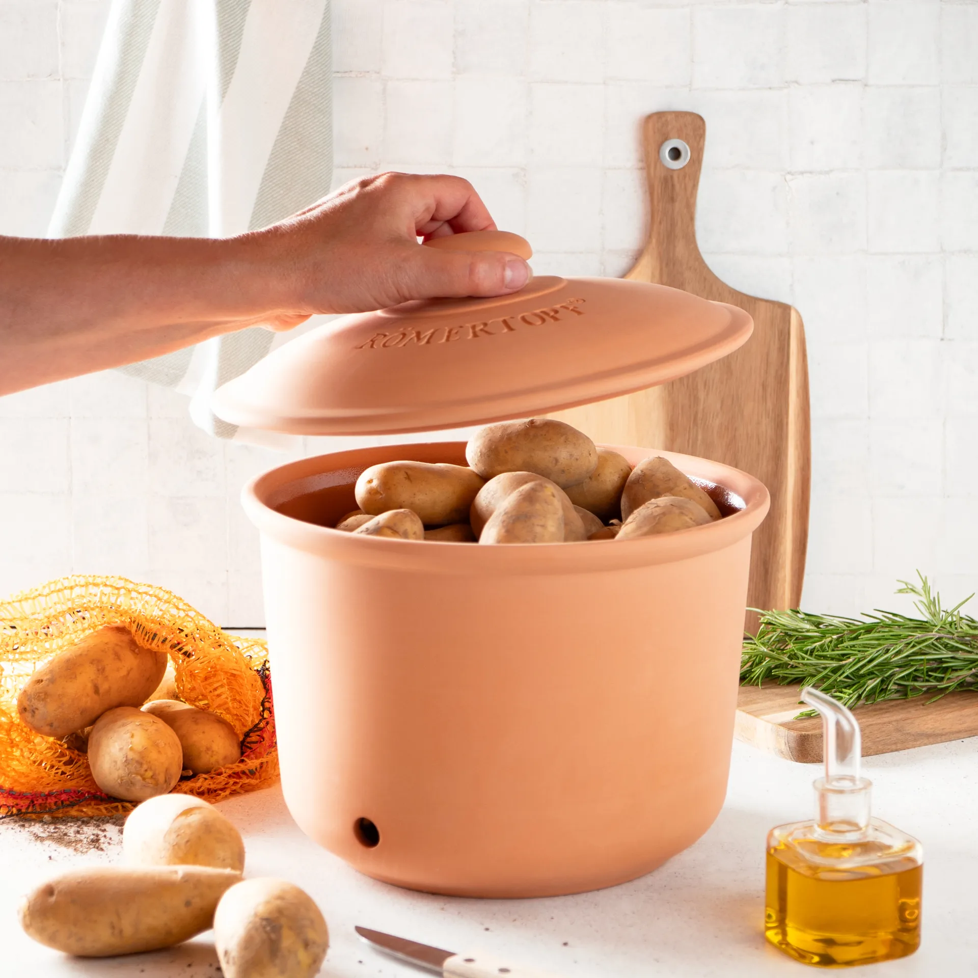 Römertopf kartoffelskjuler, Terracotta Römertopf