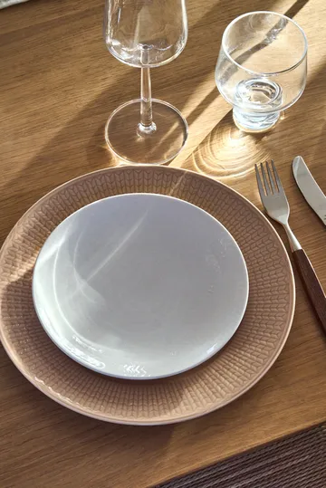 Blå Eld tallerken - Hvid, 23 cm - Rörstrand