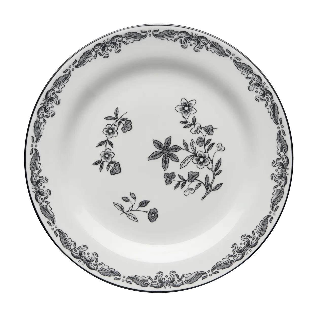 Rörstrand Ostindia Sort tallerken Ø 21 cm