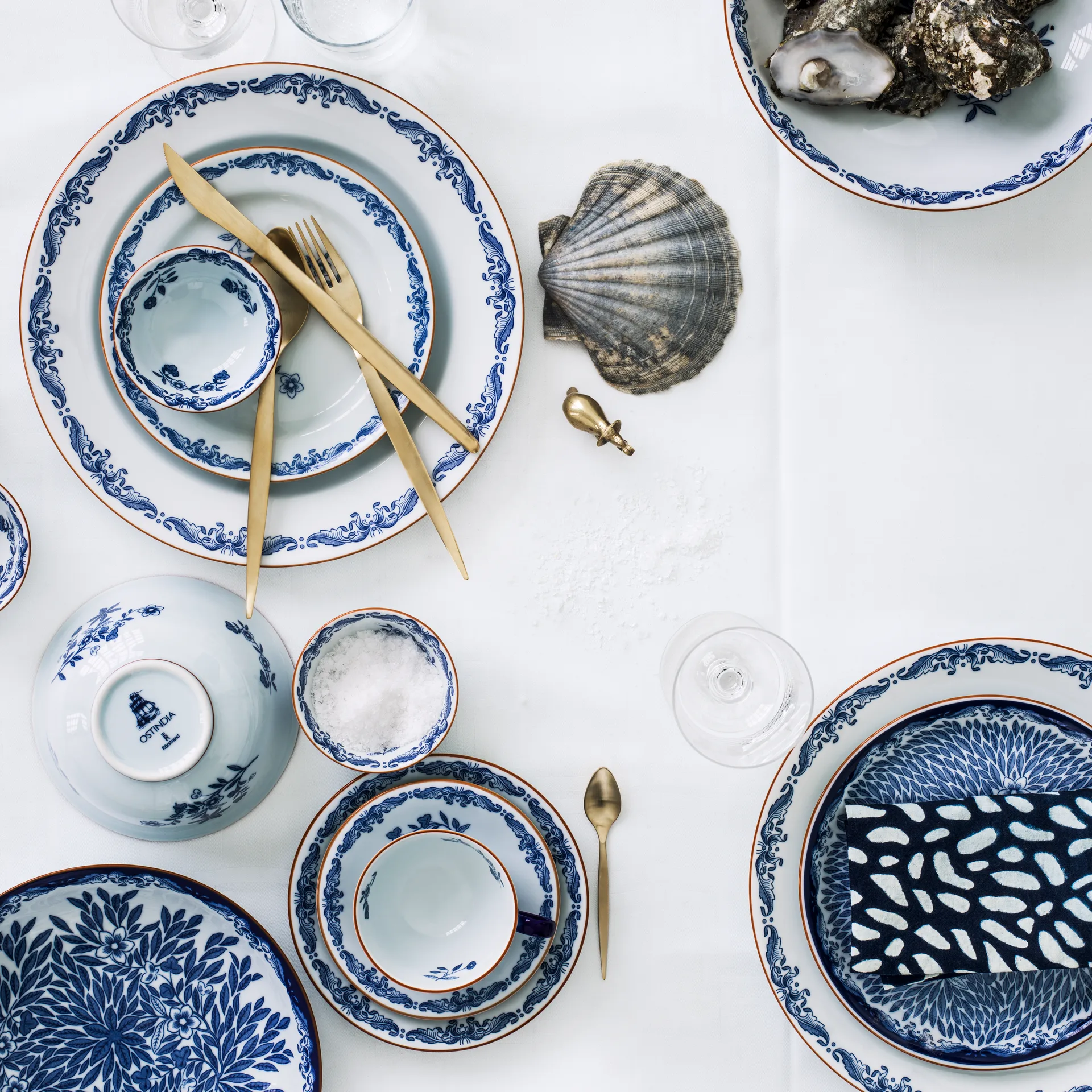 Ostindia tallerken, lille 21 cm Rörstrand