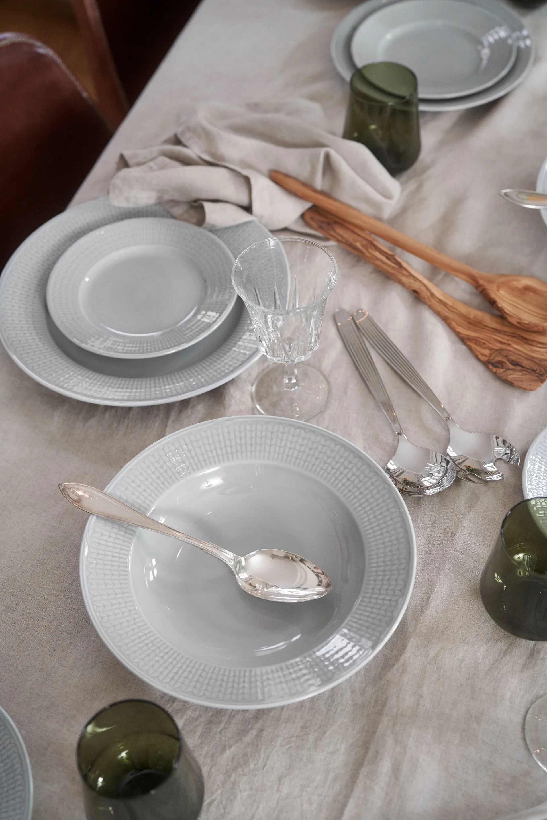 Swedish Grace asiet 17 cm 6-pak Tåge (grå),  Rörstrand