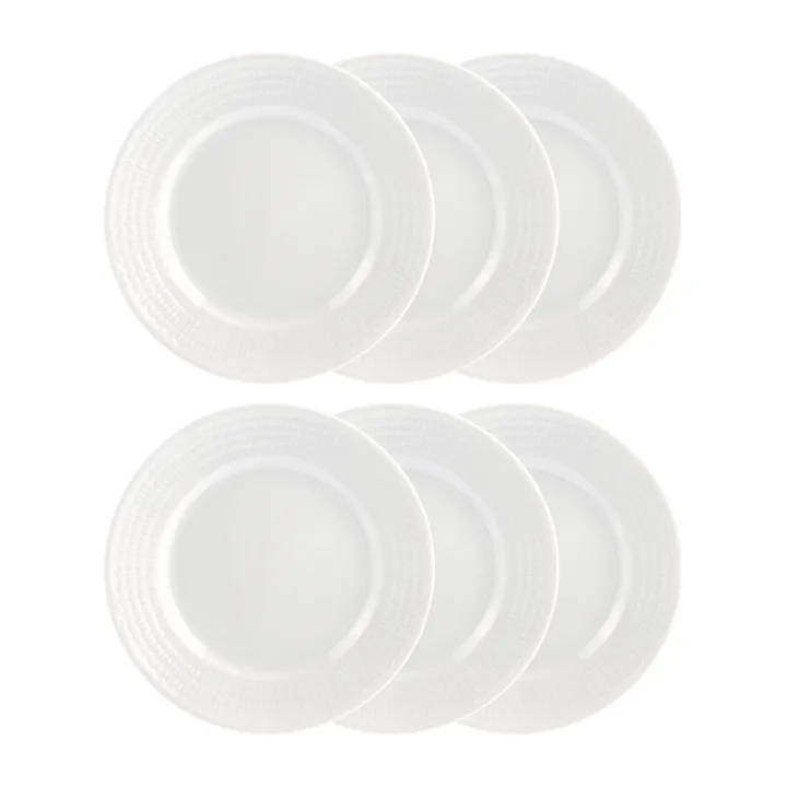 Swedish Grace asiet 17 cm, 6 stk sne-hvid - Rörstrand