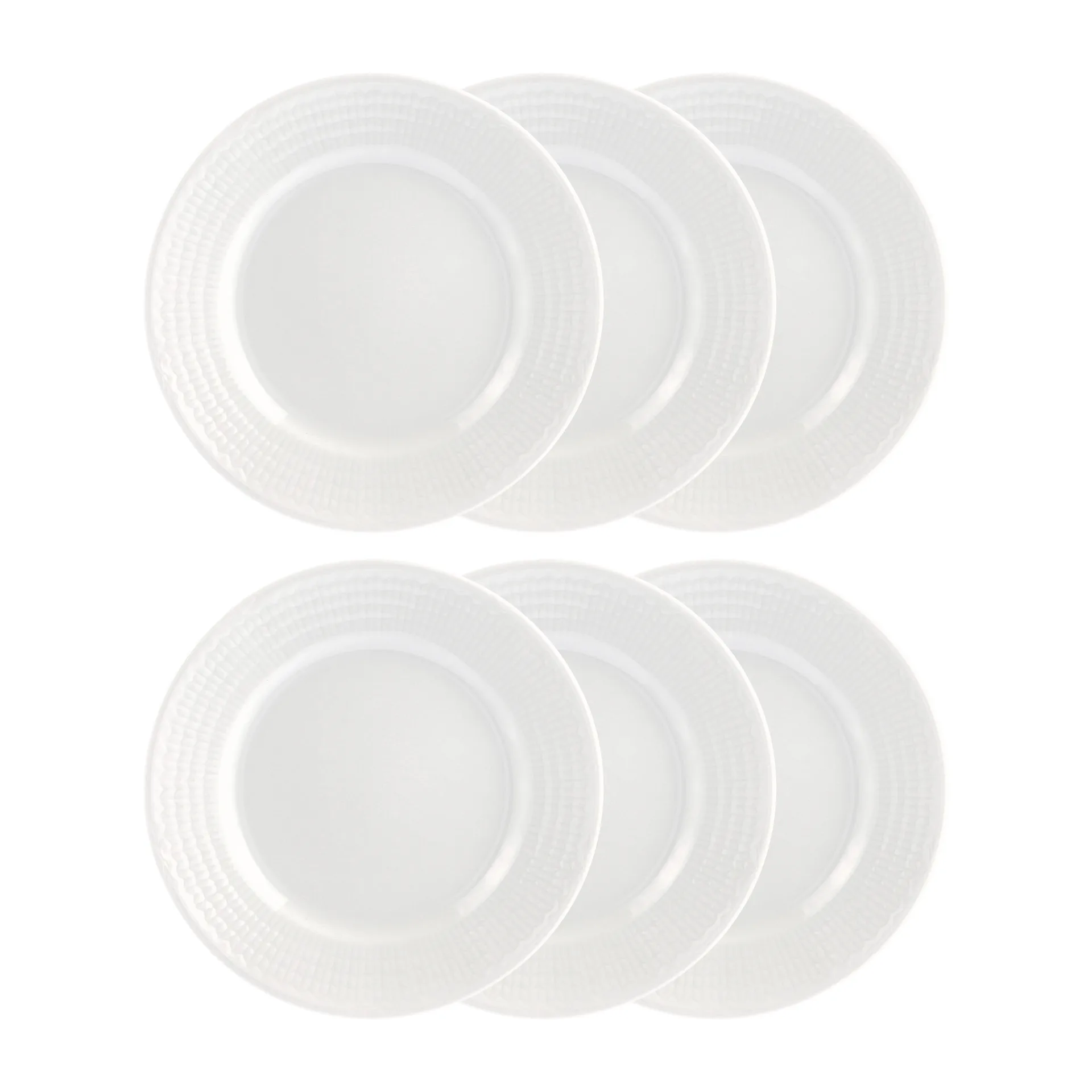 Swedish Grace asiet 17 cm, 6 stk sne-hvid Rörstrand