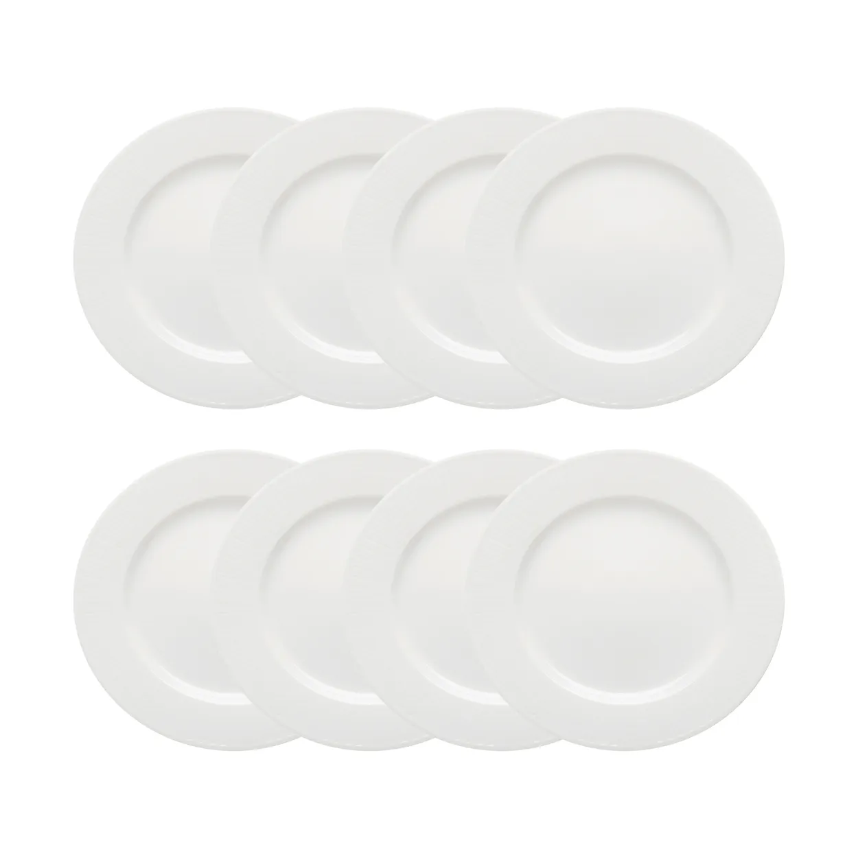 Rörstrand Swedish Grace desserttallerken Ø17 cm 8-pak - Sne (hvid)