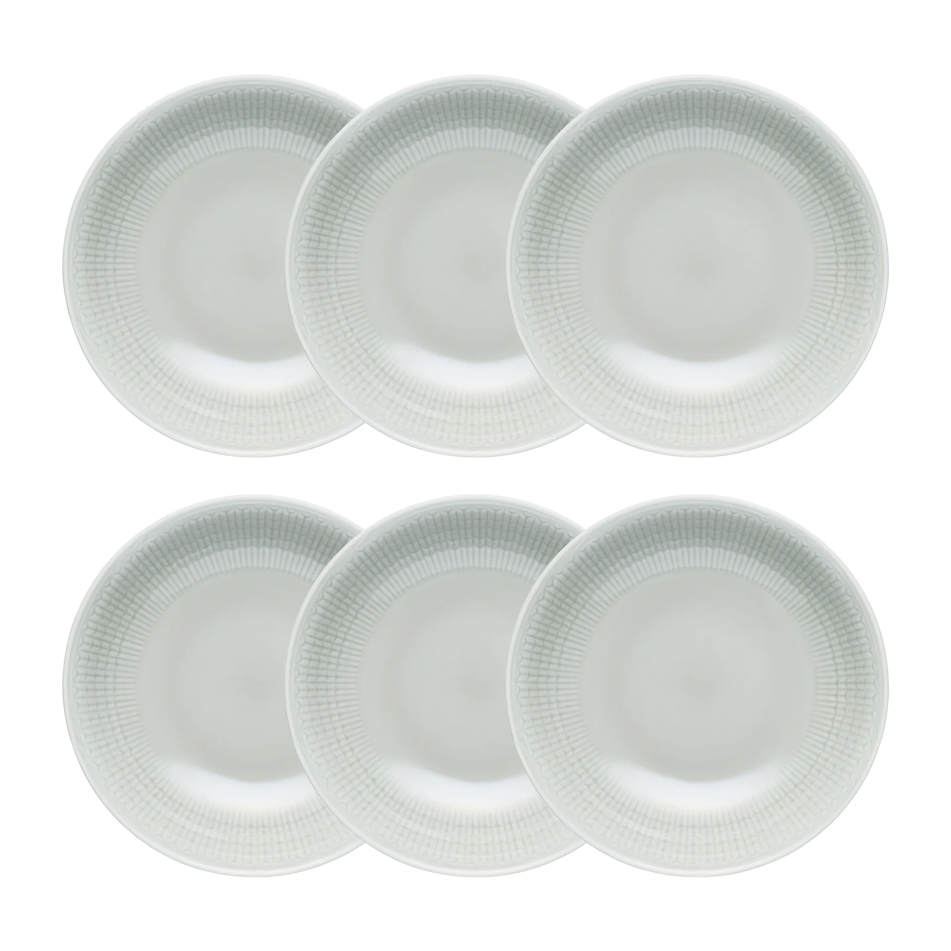 Swedish Grace dyb tallerken 19 cm 6-pak Tåge (grå) Rörstrand