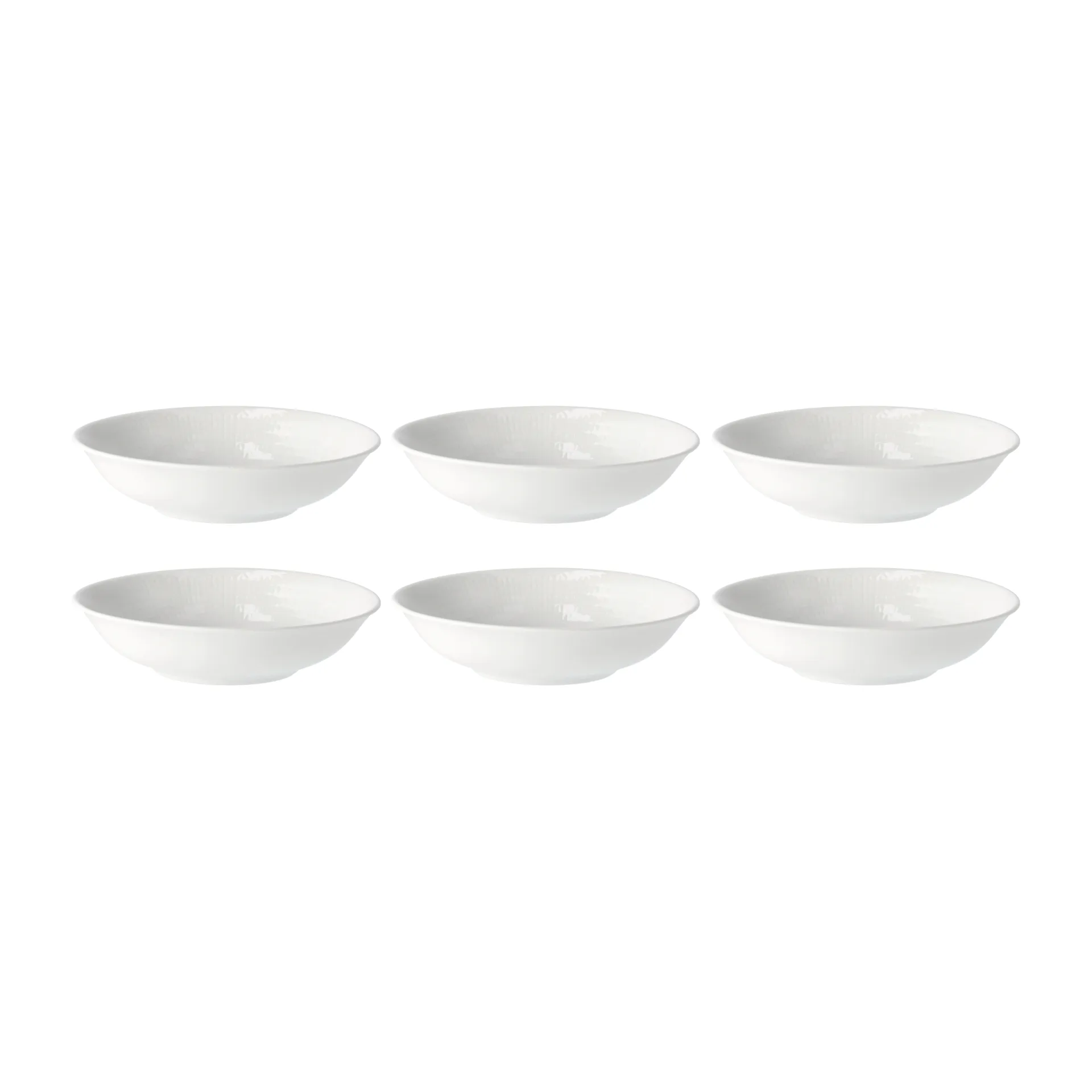 Swedish Grace dyb tallerken 19 cm, 6 stk sne-hvid,  Rörstrand