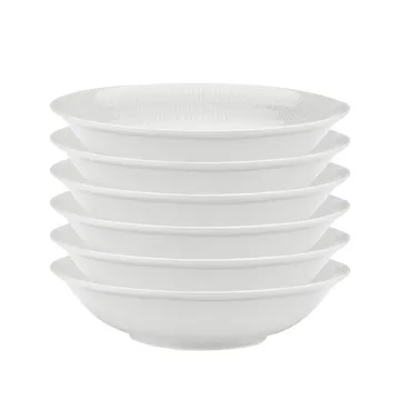 Swedish Grace dyb tallerken 19 cm, 6 stk sne-hvid - Rörstrand