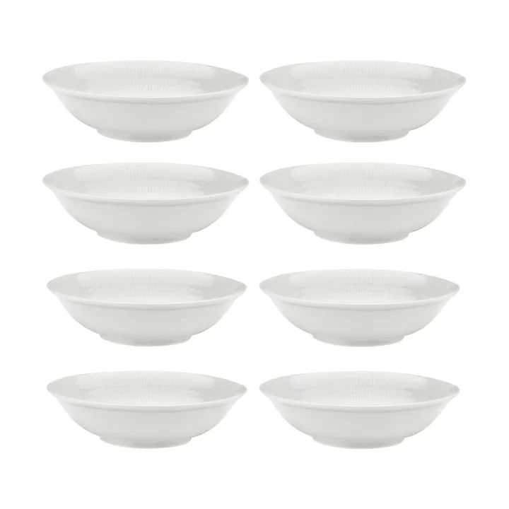 Swedish Grace dyb tallerken Ø19 cm 8-pak - Sne (hvid) - Rörstrand