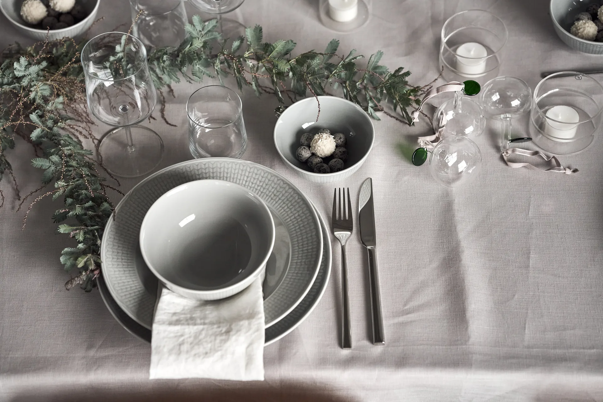Swedish Grace dyb tallerken 25 cm 6-pak Tåge(grå),  Rörstrand