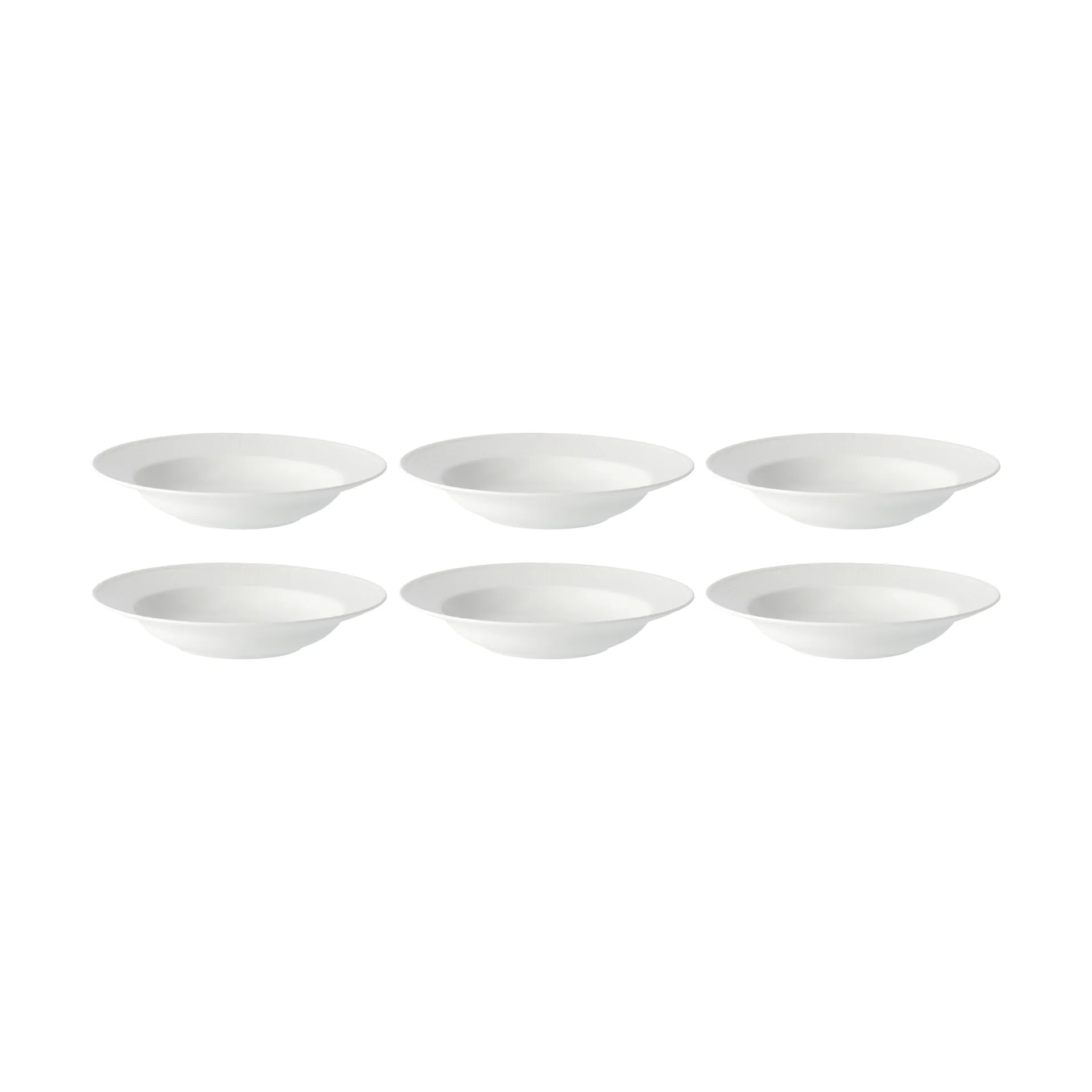 Swedish Grace dyb tallerken 25 cm, 6 stk sne-hvid Rörstrand