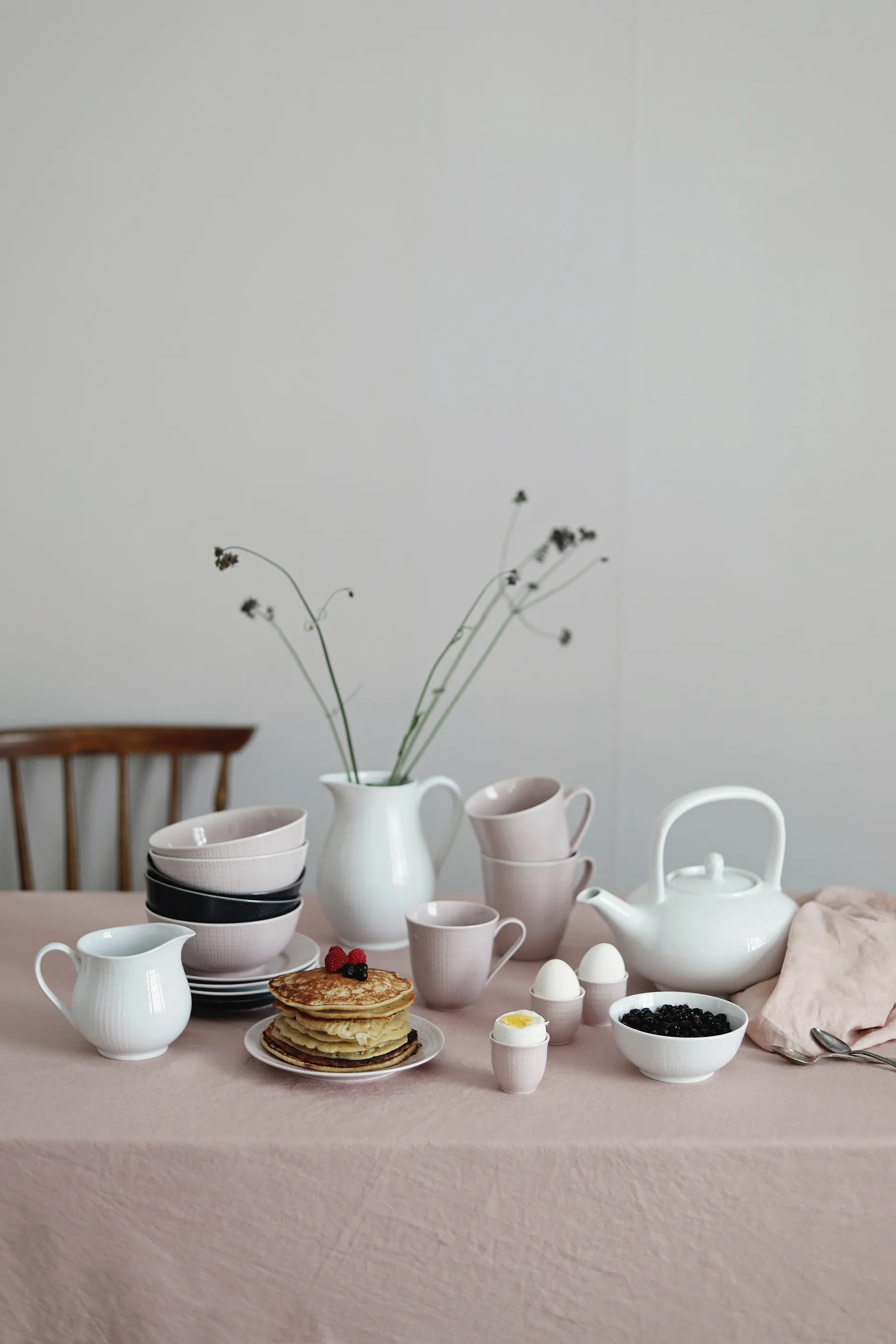Swedish Grace æggebæger, Ros (rosa) Rörstrand