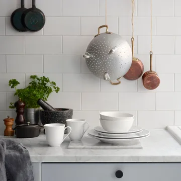 Swedish Grace tallerken Ø21 cm 8-pak - Sne (hvid) - Rörstrand