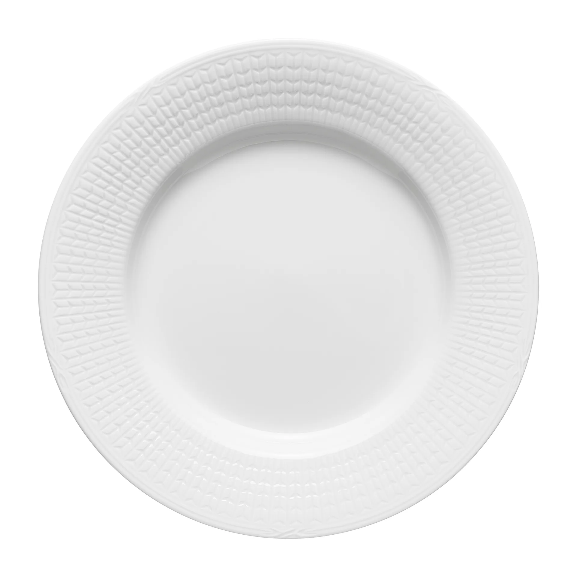 Swedish Grace tallerken Ø24 cm, Sne (hvid) Rörstrand
