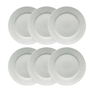 Swedish Grace tallerken 27 cm 6-pak Tåge (grå) - Rörstrand