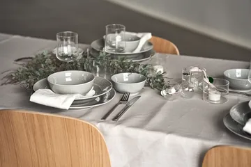 Swedish Grace tallerken 27 cm 6-pak Tåge (grå) - Rörstrand