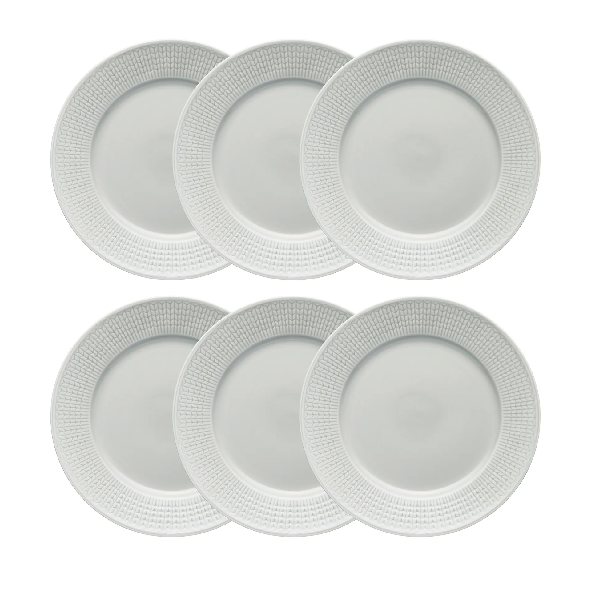 Swedish Grace tallerken 27 cm 6-pak Tåge (grå) Rörstrand