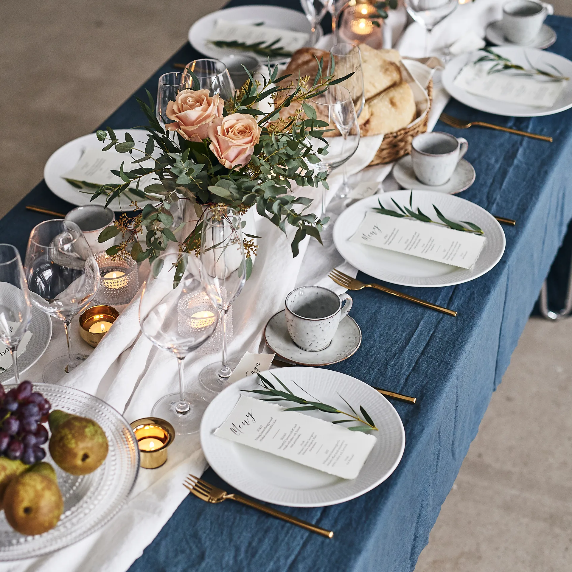 Swedish Grace tallerken Ø27 cm 8-pak - Sne (hvid) Rörstrand