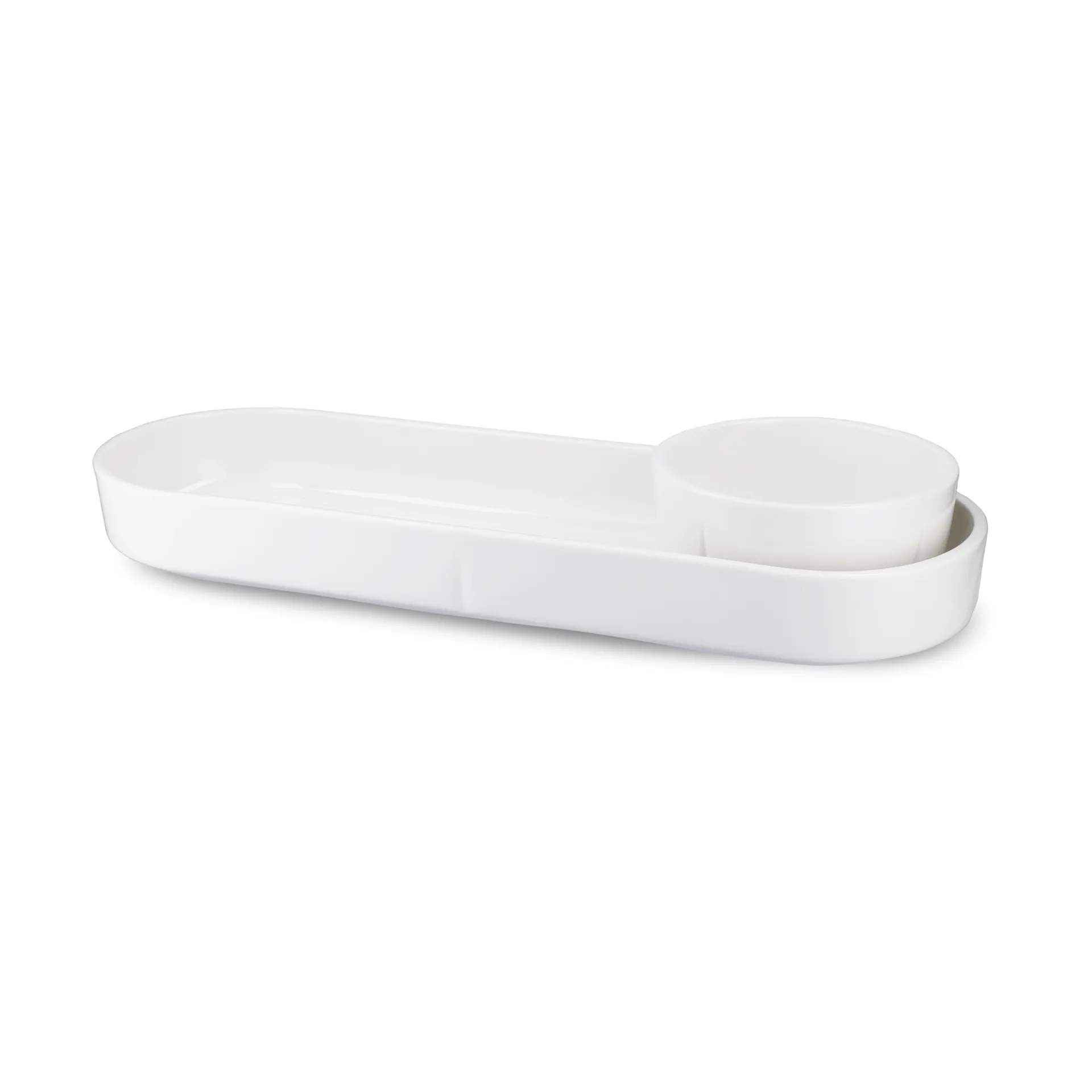 Grand Cru ovalt serveringsfad, Hvid, 12x34 cm Rosendahl
