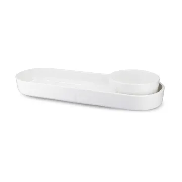 Grand Cru ovalt serveringsfad - Hvid, 12x34 cm - Rosendahl