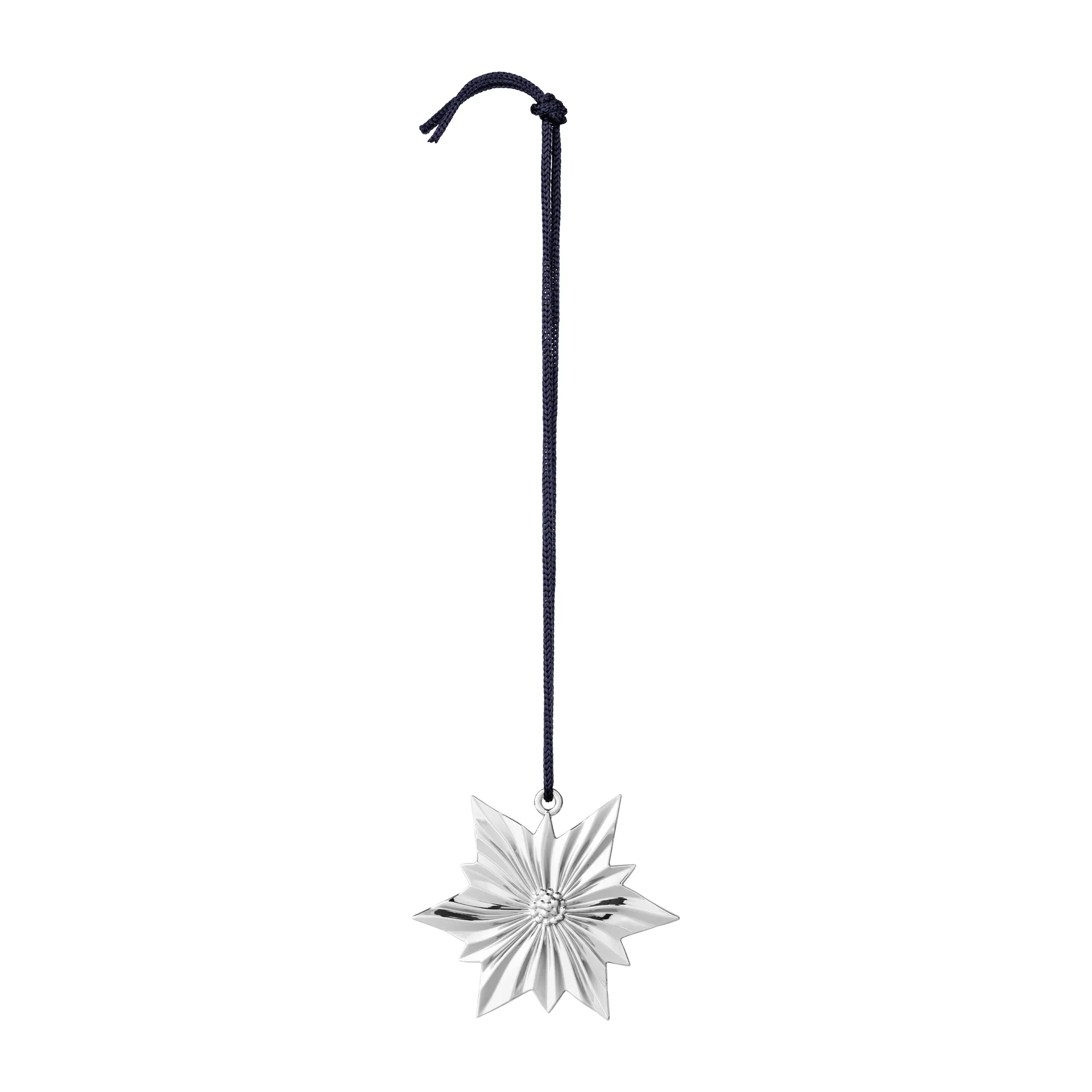 Karen Blixen North Star stjerne juleophæng 6,5 cm, Forsølvet Rosendahl
