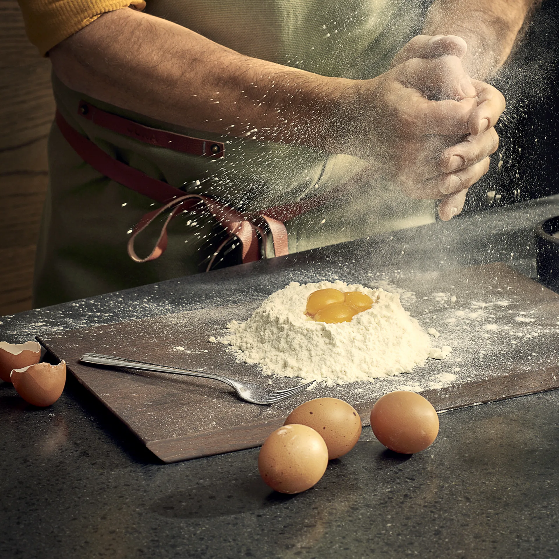 Rå skærebræt 44x25 cm, Termo Ask Rosendahl