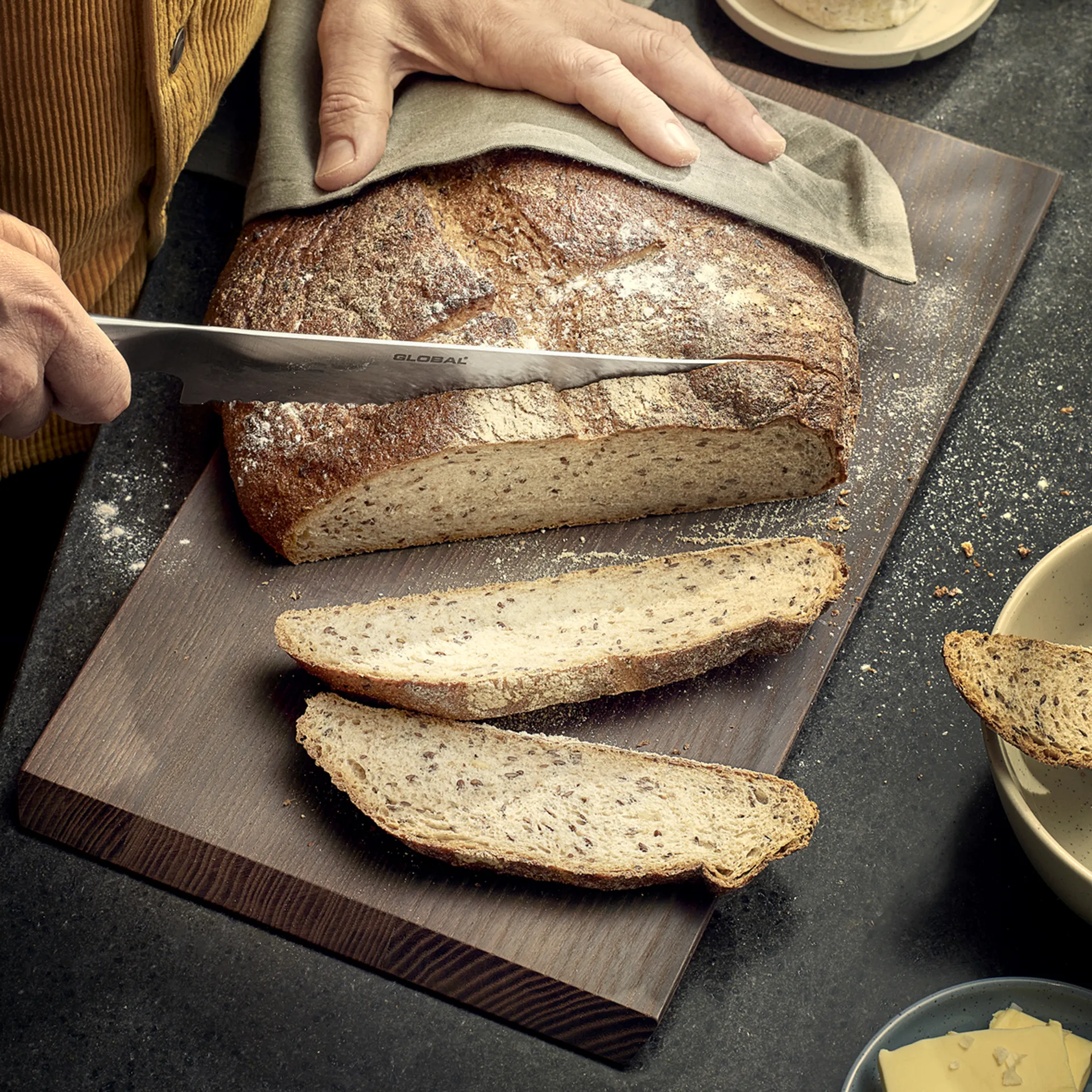 Rå skærebræt 44x25 cm, Termo Ask Rosendahl