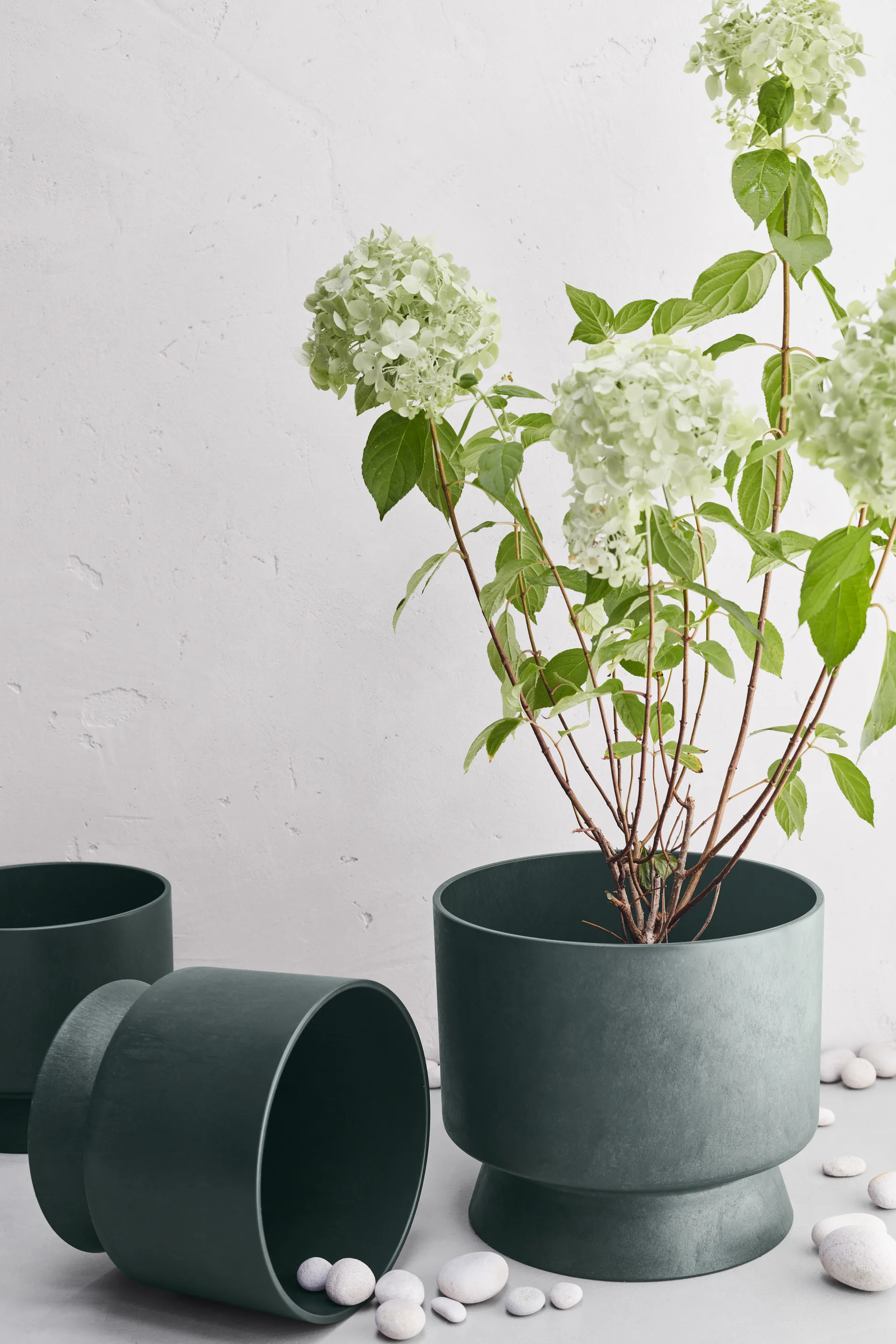 Ro blomsterkrukke Ø24 cm, Mørkegrøn Rosendahl