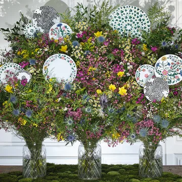 Magic Garden Foliage tallerken 21 cm - Hvid/Grøn - Rosenthal